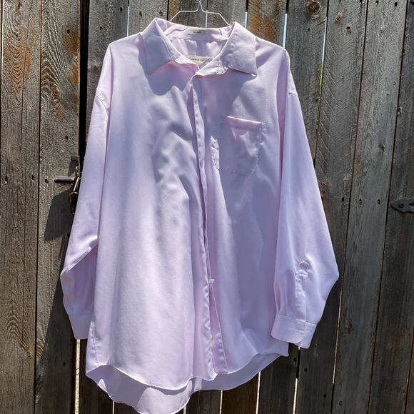 Pronto Uomo Mens Dress Button Down Lavender - Sz 19 (36/37) - Picture 1 of 6